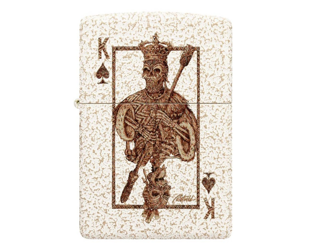Aansteker Zippo Rick Rietveld Ace Skull Design