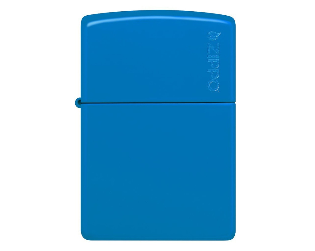 Aansteker Zippo Sky Blue Matte with Zippo Logo