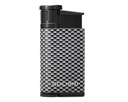 Lighter Colibri Evo Single Jet Carbon White Silver