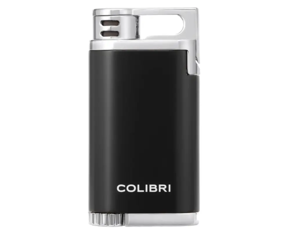 Lighter Colibri Belmont Single Jet Black Chrome