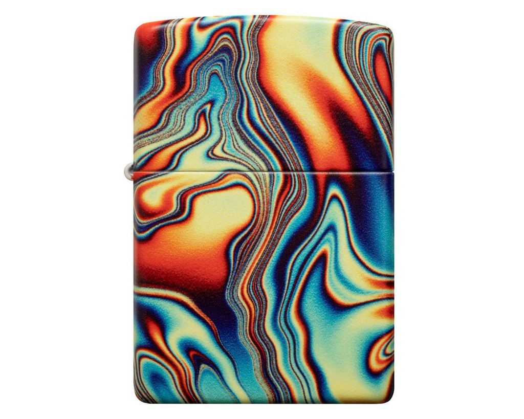 Lighter Zippo Colorful Swirl Design