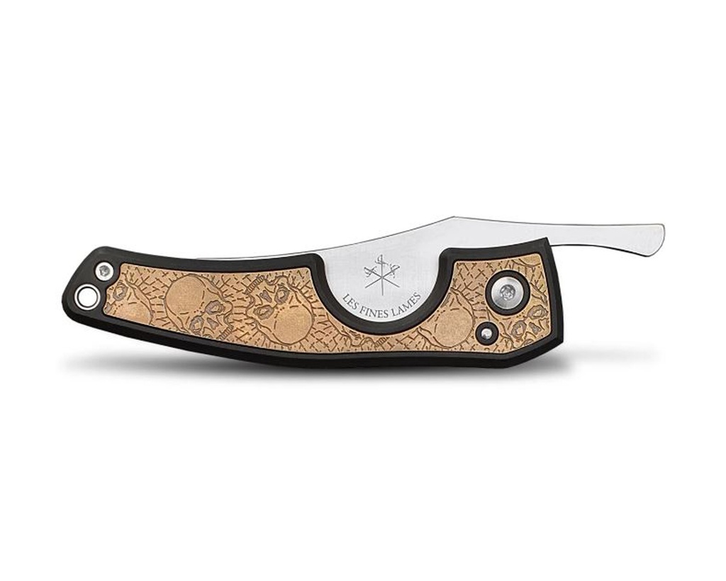 LFL Cigar Cutter Le Petit Brass Skulls