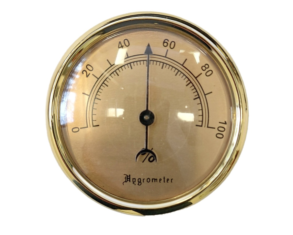 Hygrometer Gold 74mm