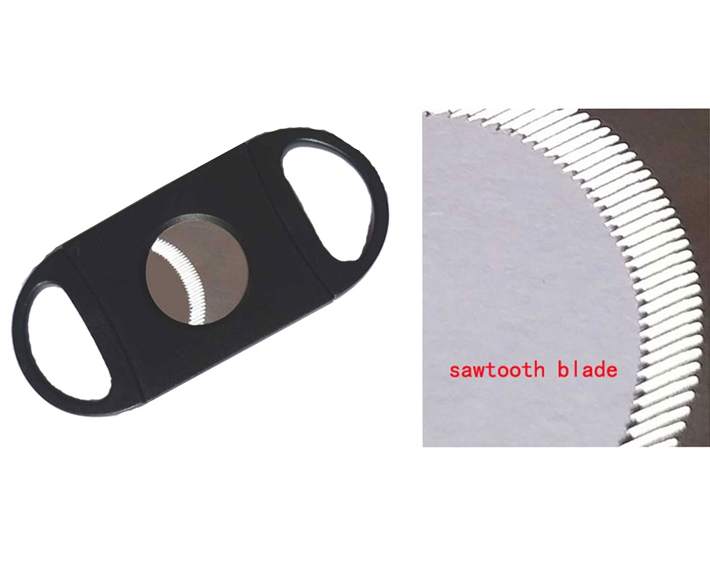 Cigar Cutter Oval Shark Black by 100