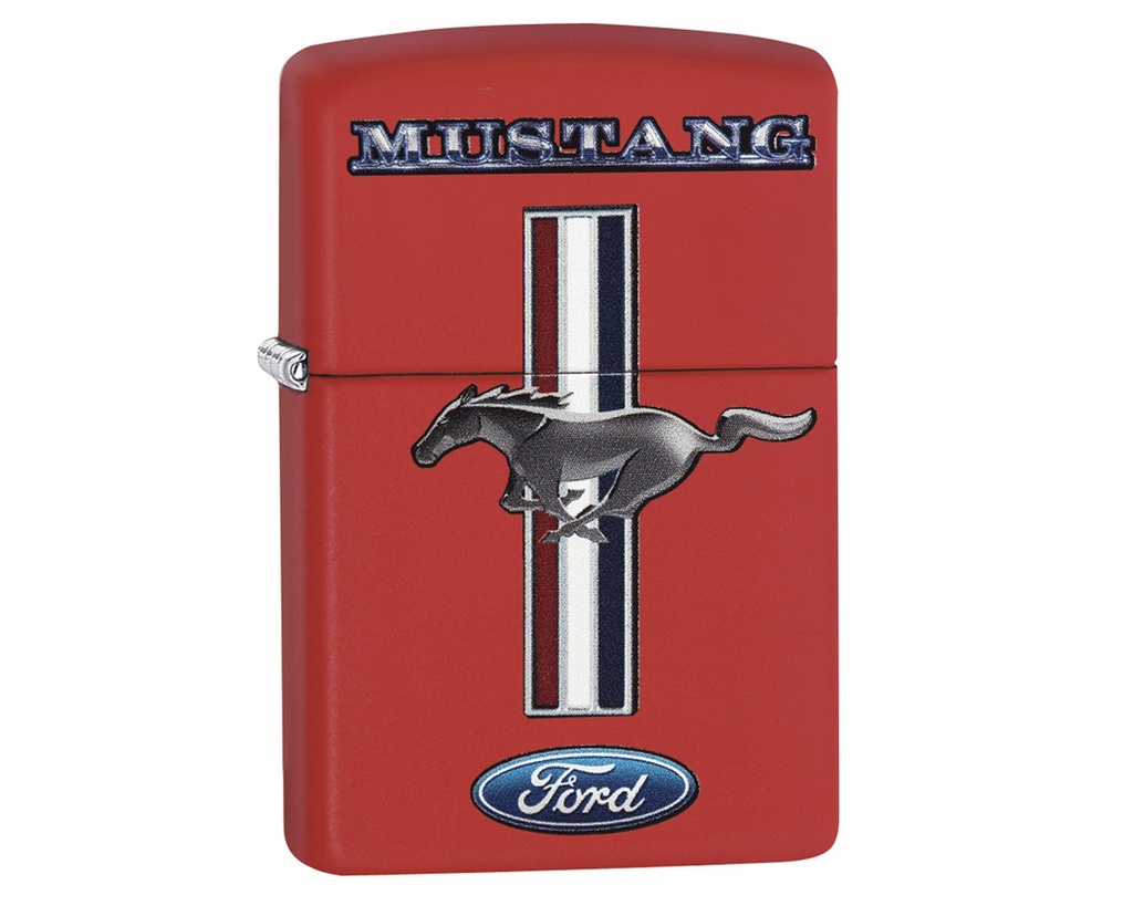 Briquet Zippo Ford Mustang Rouge