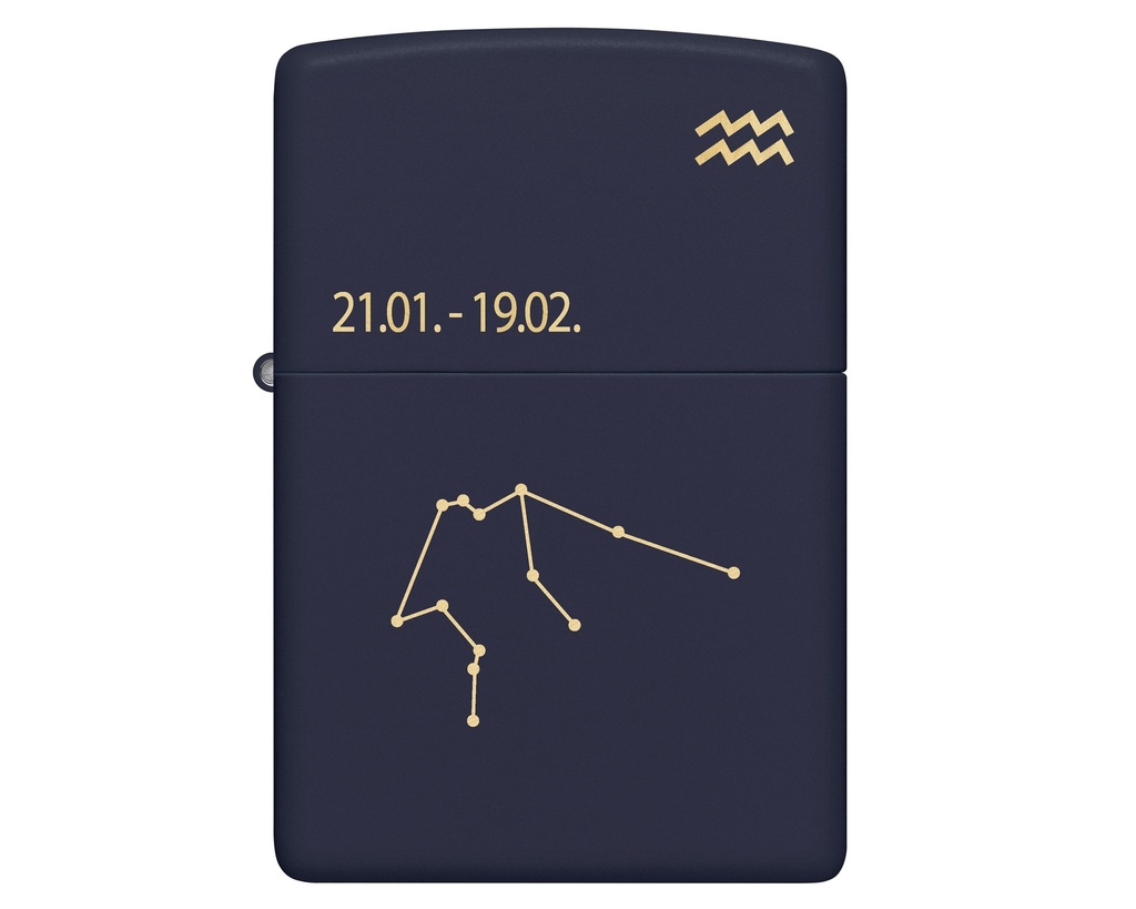 Lighter Zippo Zodiac Aquarius Design