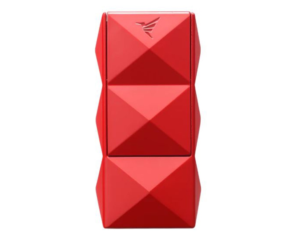 Briquet Colibri Quasar II Double Jet Rouge