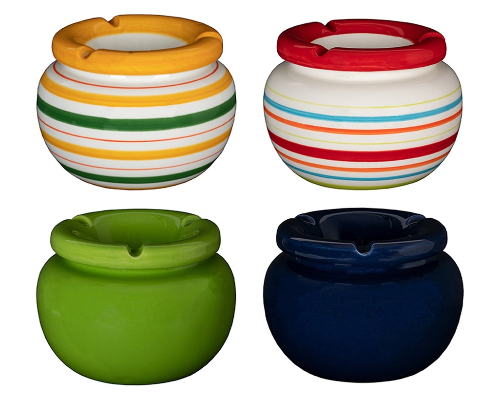 Ashtray Ceramic Zorr Color 12.5cm