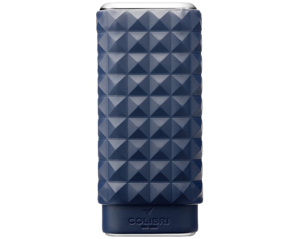 Cigar Pouch Colibri Quasar 3 Navy Chrome
