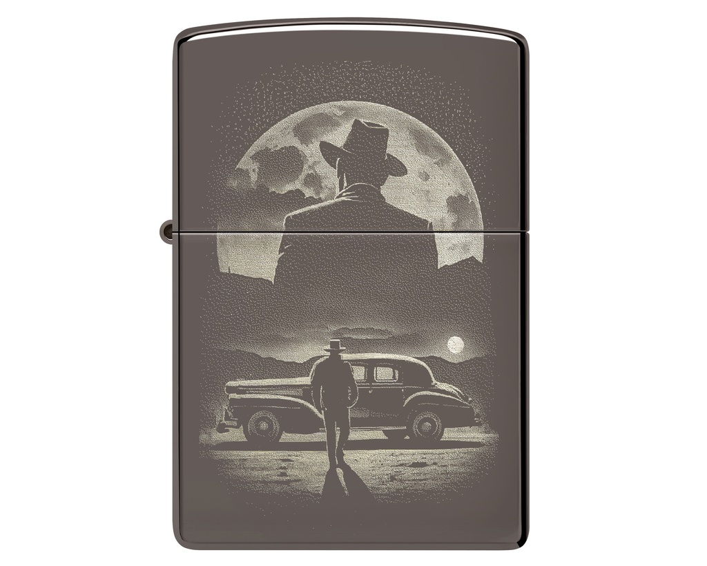 Briquet Zippo Vintage Car and Man Design
