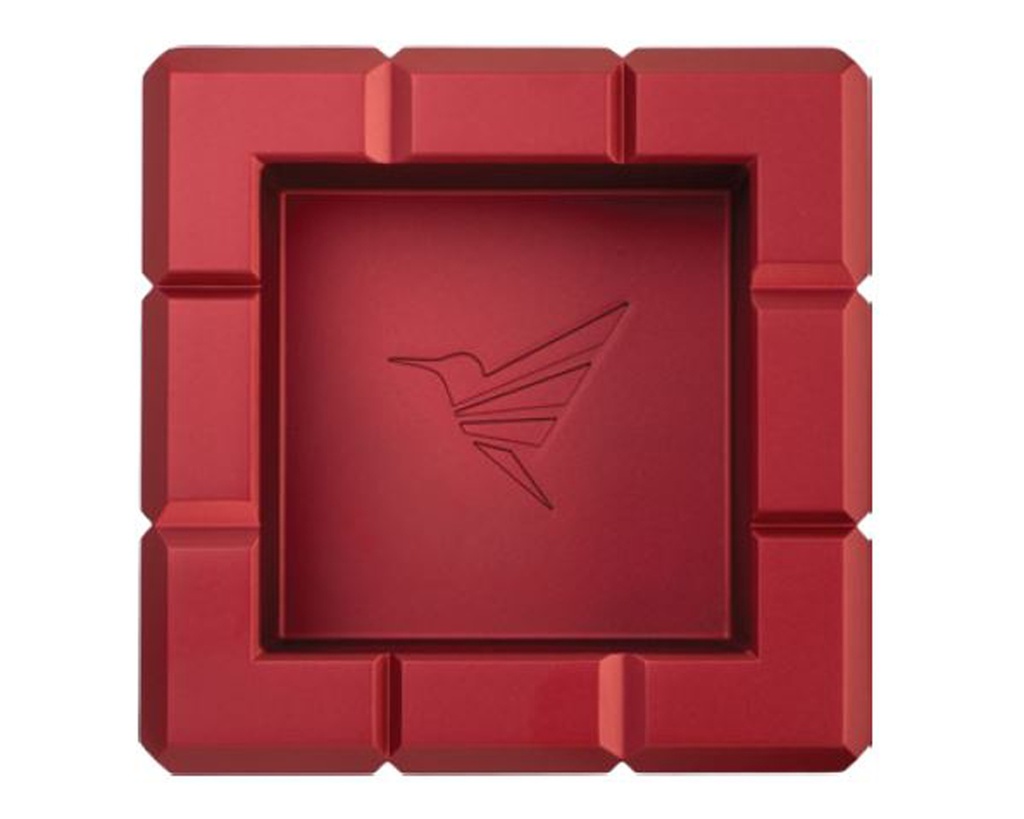 Cendrier Cigare Colibri Heritage Cube Rouge
