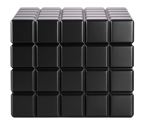 [HU125T1] Humidor Colibri Heritage Cube Black - 60-80 Cigars
