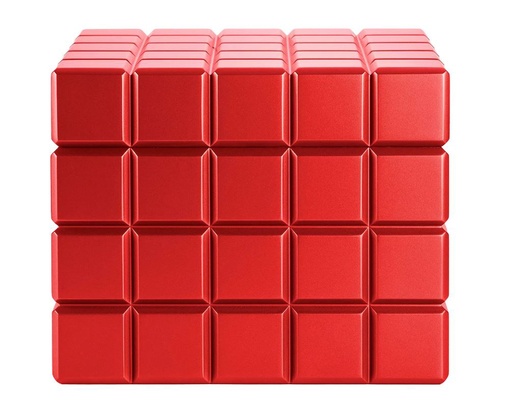 [HU125T2] Humidor Colibri Heritage Cube Rouge - 60-80 Cigares