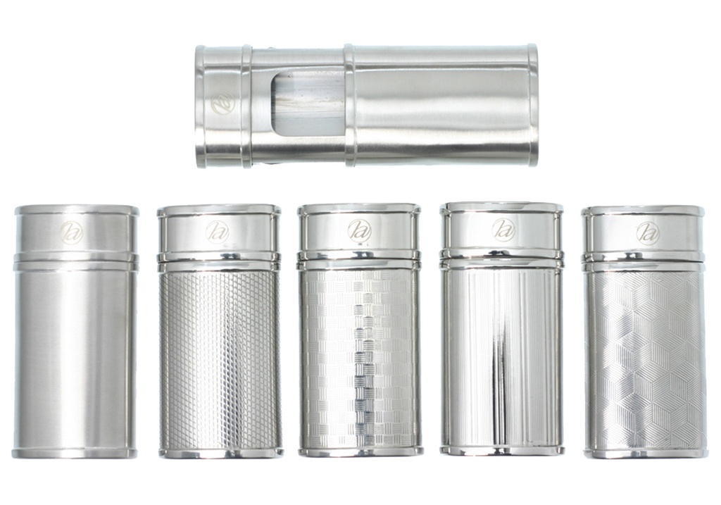 Asbak Zak Chrome Schuif Gravure