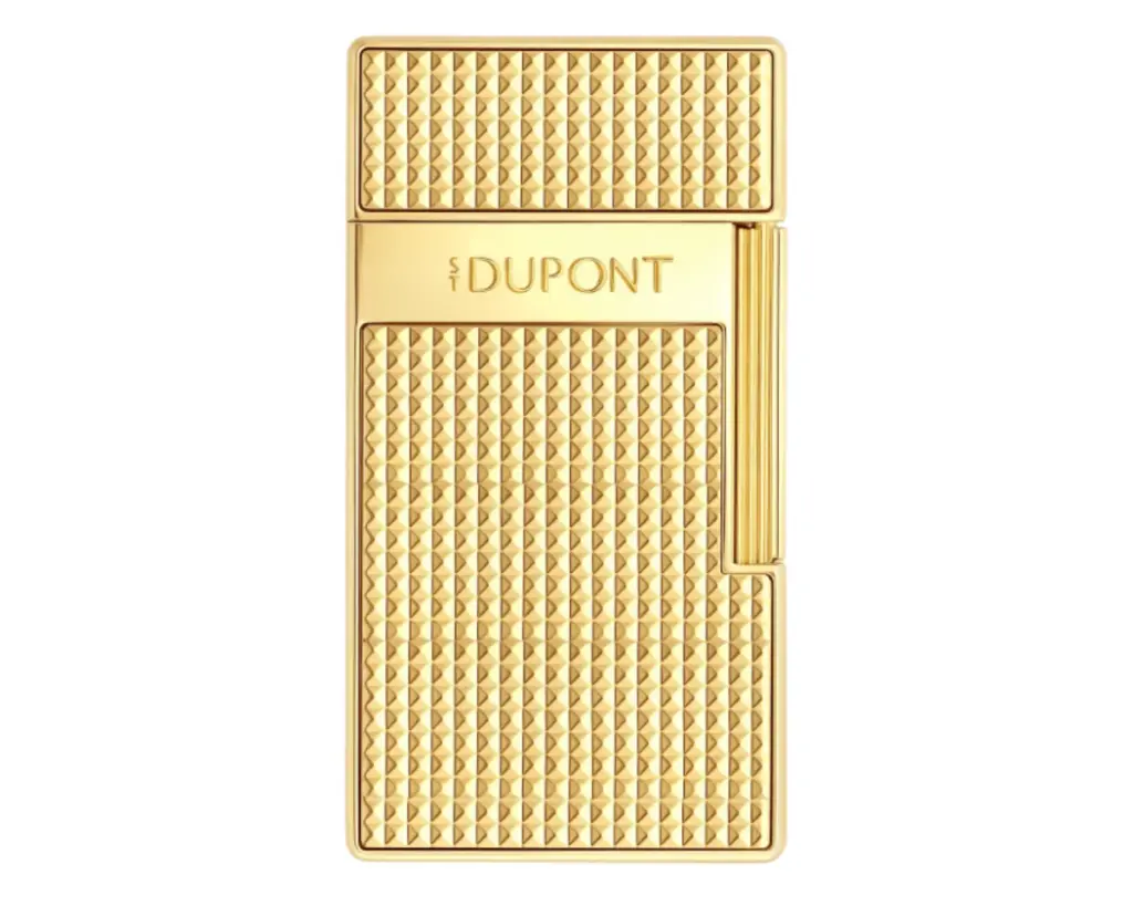 Briquet Dupont Biggy Pointe de Diamant Dore