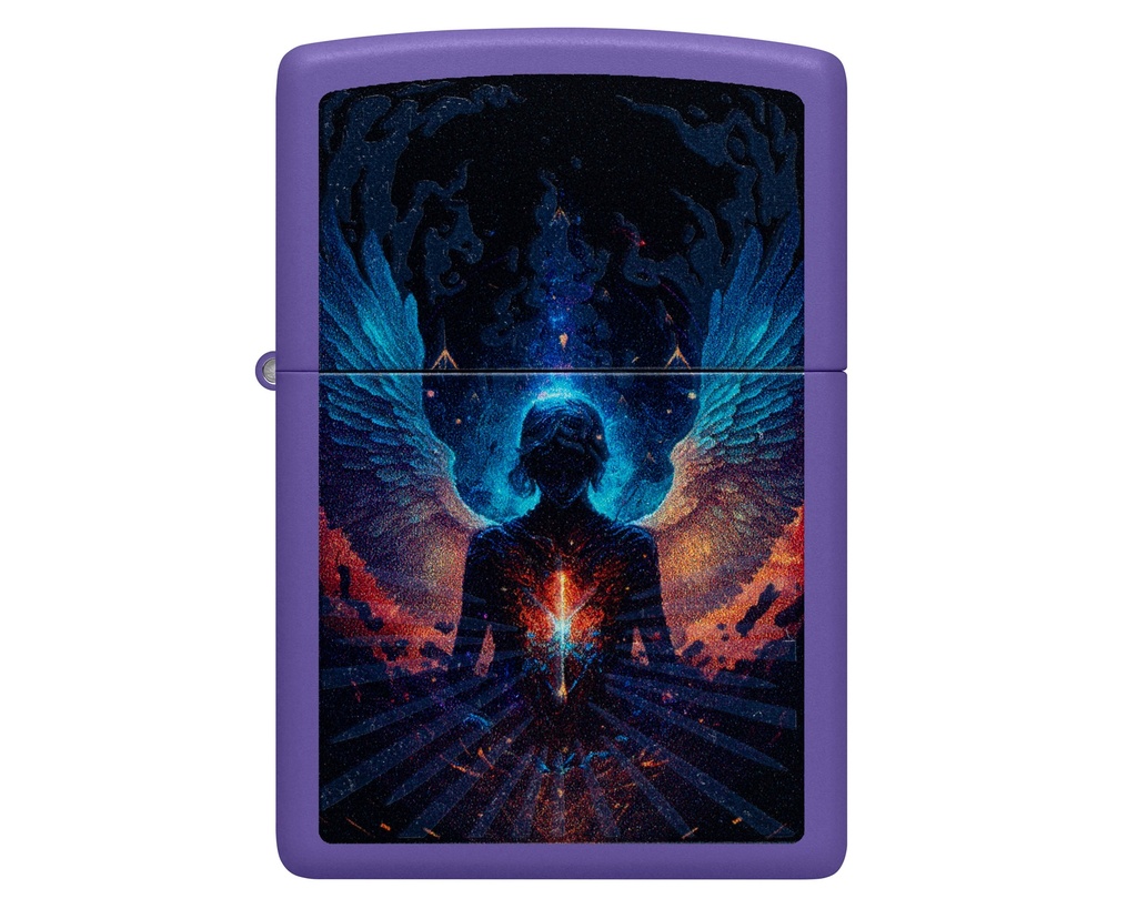 Briquet Zippo Angel Design Color Change