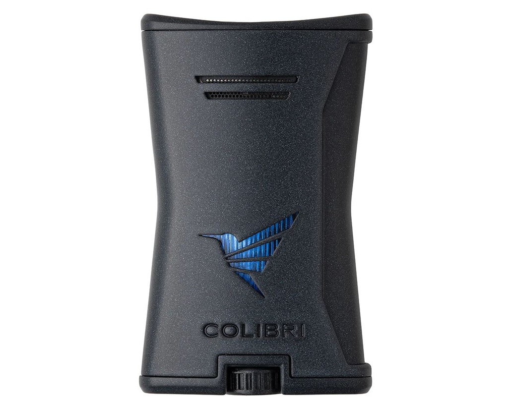 Briquet Colibri Slim Single Jet Noir/Noir