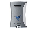 Briquet Colibri Slim Single Jet Noir/Charbon de Bois