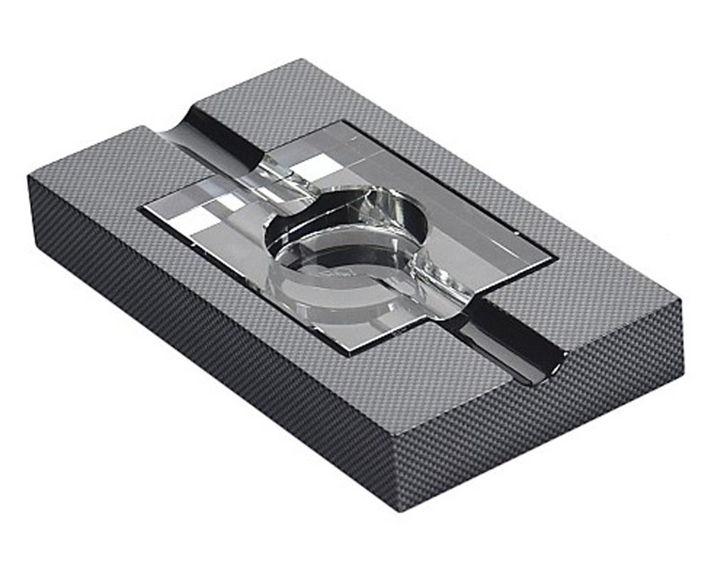 Asbak Sigaar Lubinski Carbon/Kristal