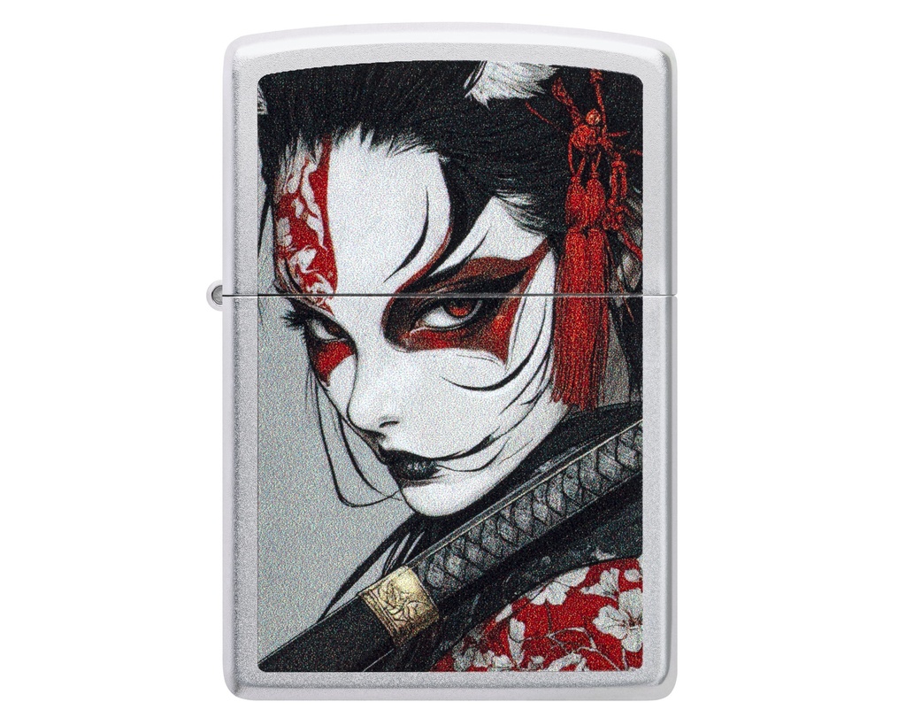 Briquet Zippo Samurai Woman Design