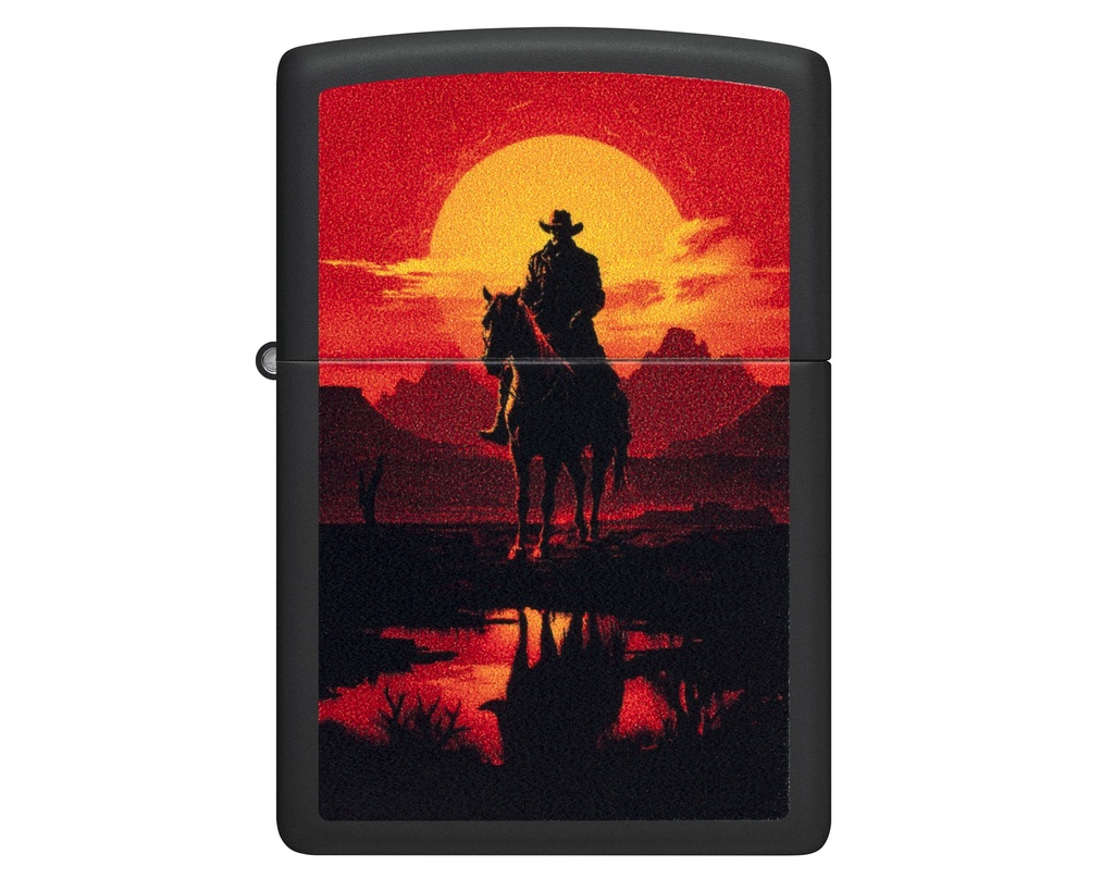 Lighter Zippo Western Scene Design