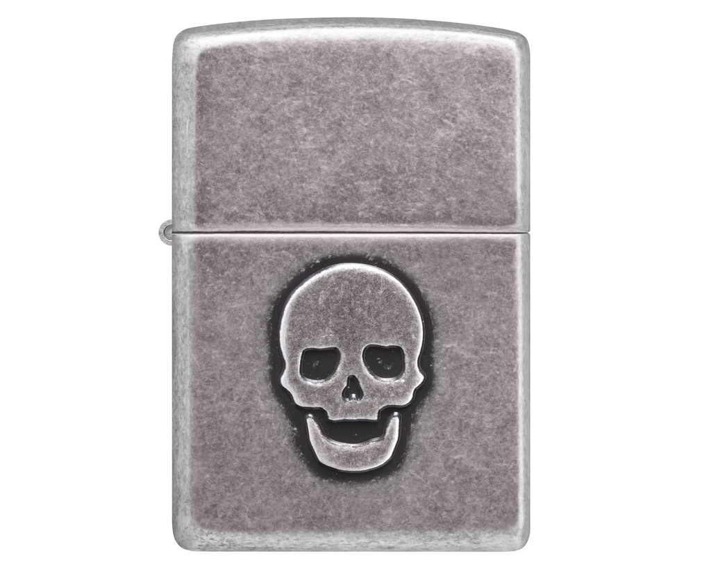 Lighter Zippo Stamped Skull Design