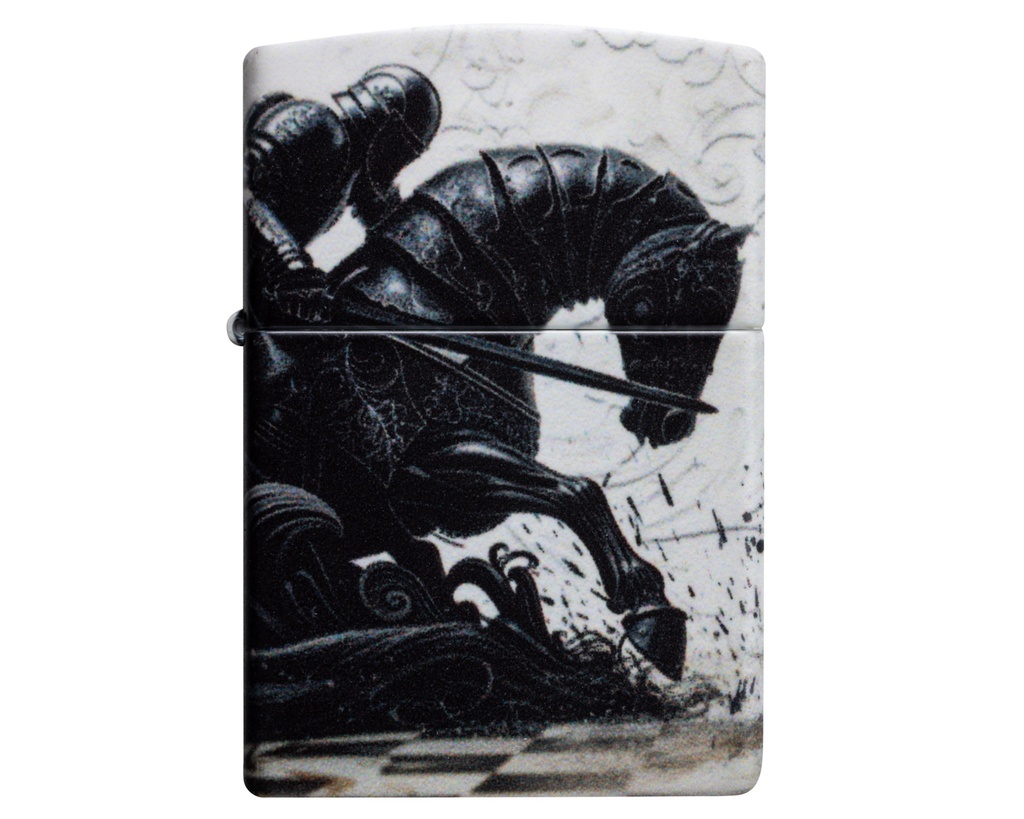 Lighter Zippo Black Knight Design