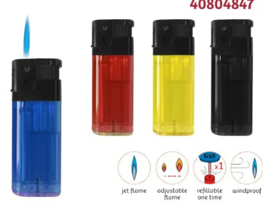 Lighter Prof Turbo Transparant Giant Elect