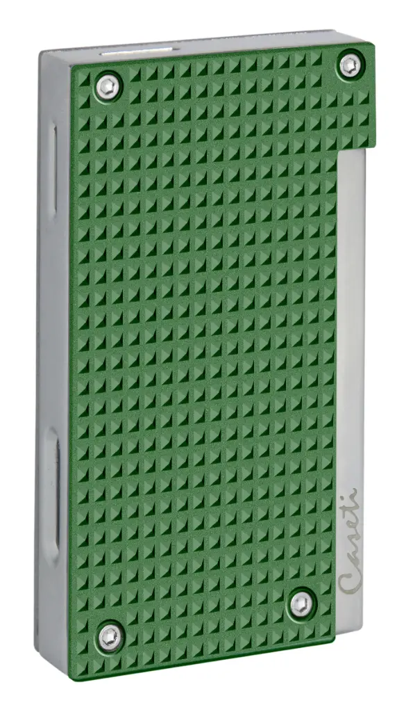 Aansteker Caseti Flat Flame Diamond Groen Mat