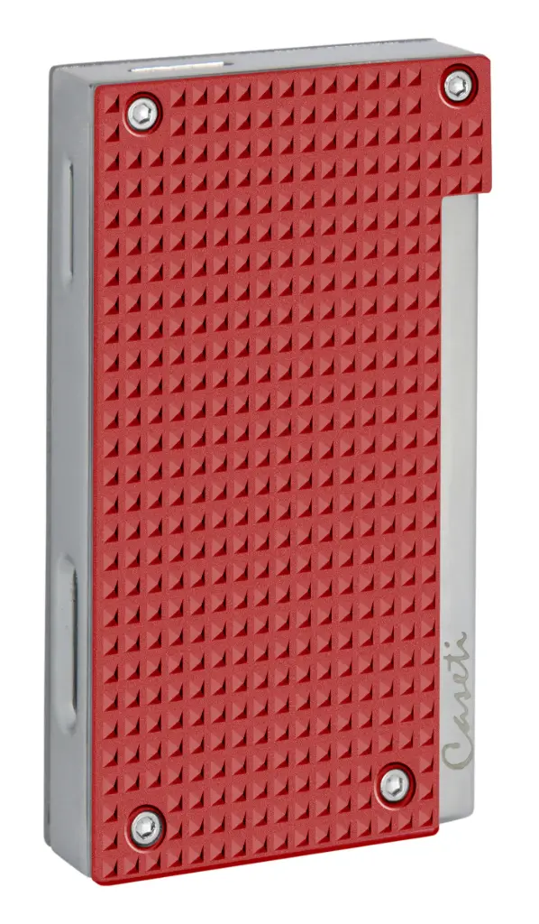 Briquet Caseti Flat Flame Diamond Rouge Matte