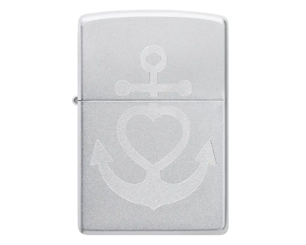 Briquet Zippo Heart Anchor Design