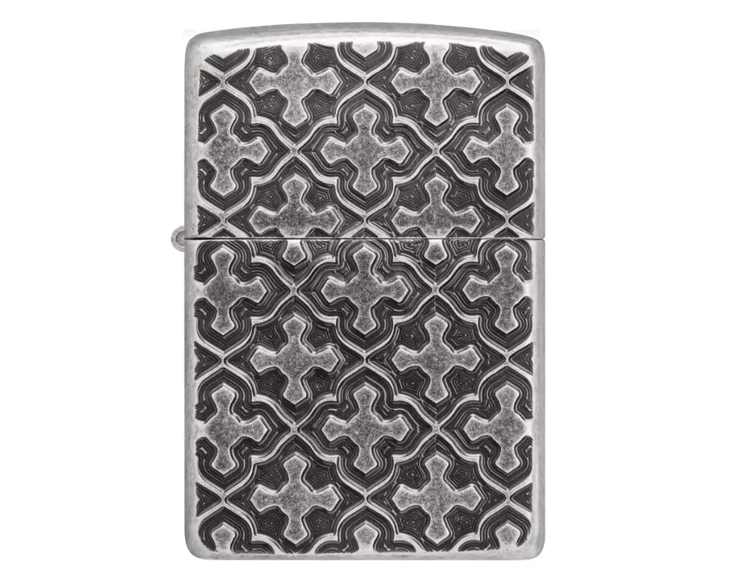 Briquet Zippo Cross Pattern Design