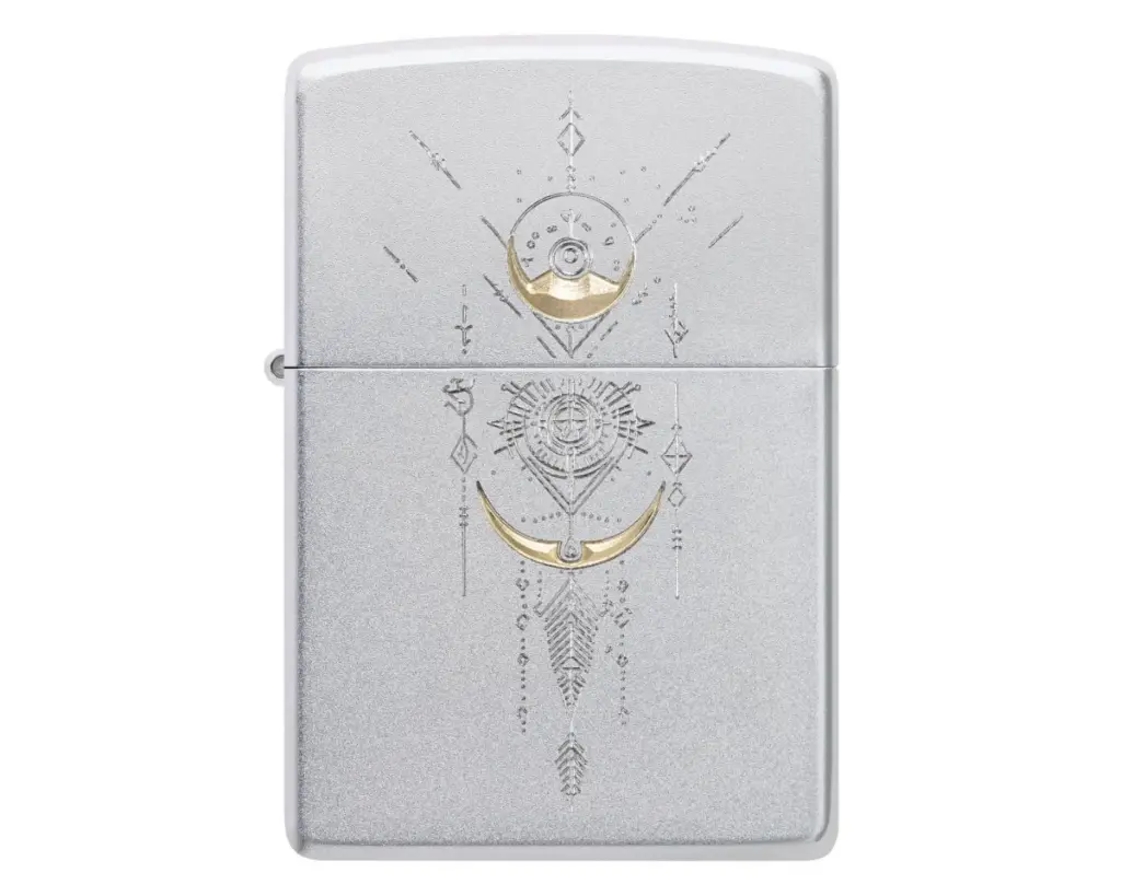 Briquet Zippo Geometric Design