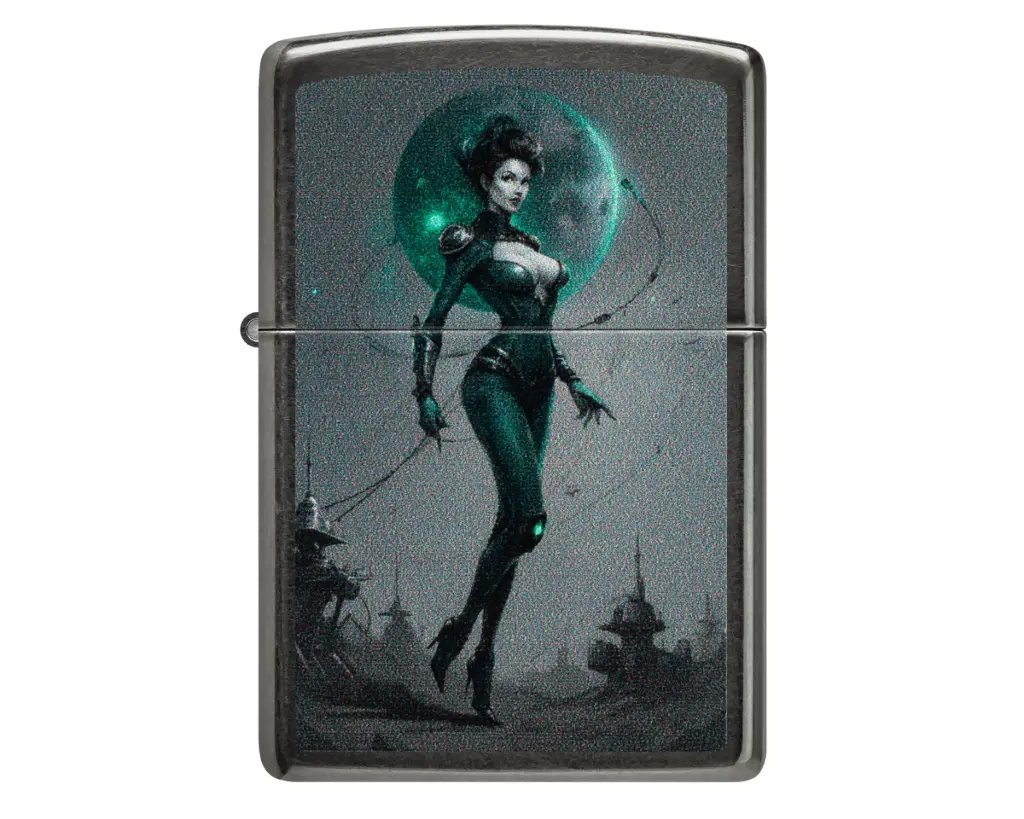 Briquet Zippo Sci Fi Pinup Design