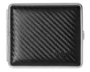 Etui Cigarette Caseti Leather Black Carbon Look