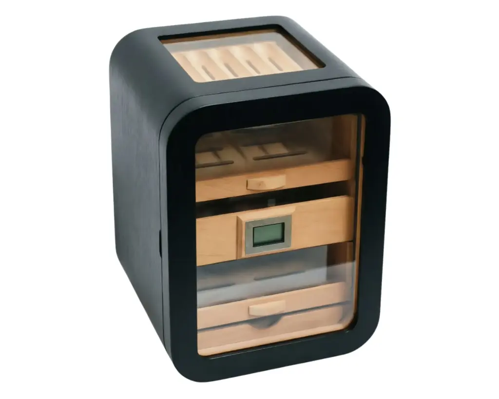 Humidor Arc Noir Glass - 200 Cigares
