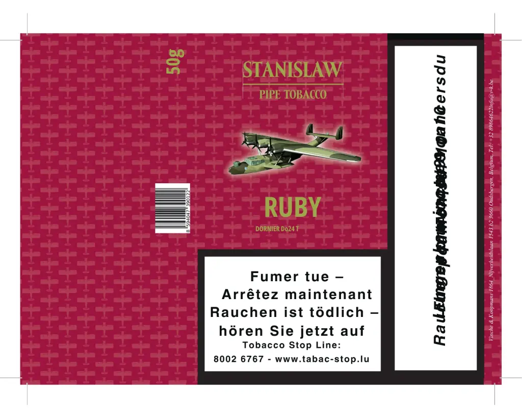 LU Tabac 50Gr Pouch Stanislaw Ruby Code Omega