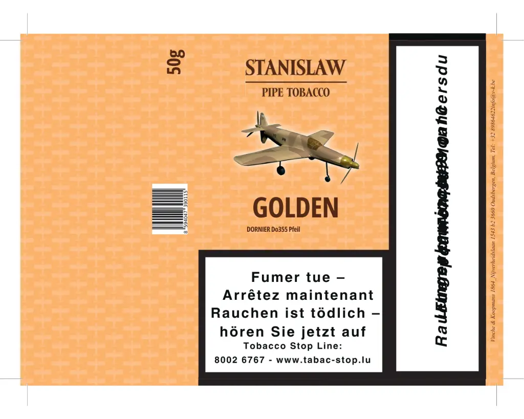 LU Tobacco 50Gr Pouch Stanislaw Golden Code Omega