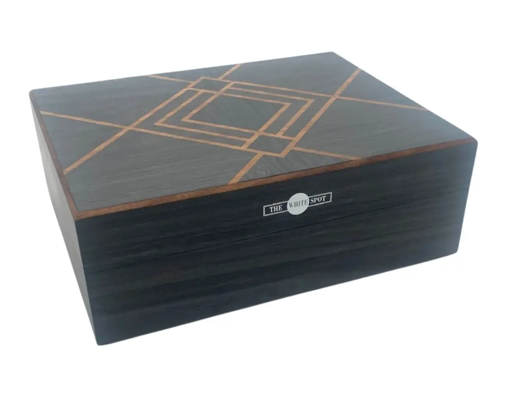 Humidor Dunhill White Spot AD Beige - 50 Cigars