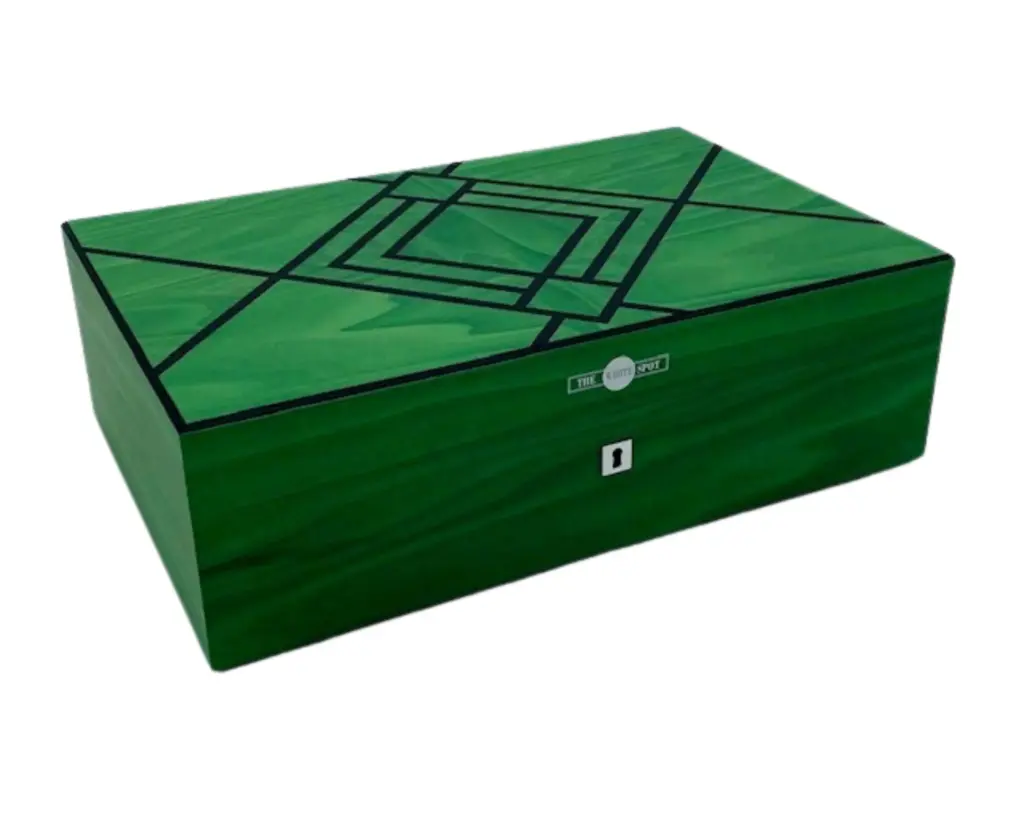 Humidor Dunhill White Spot AD Groen - 100 Sigaren   