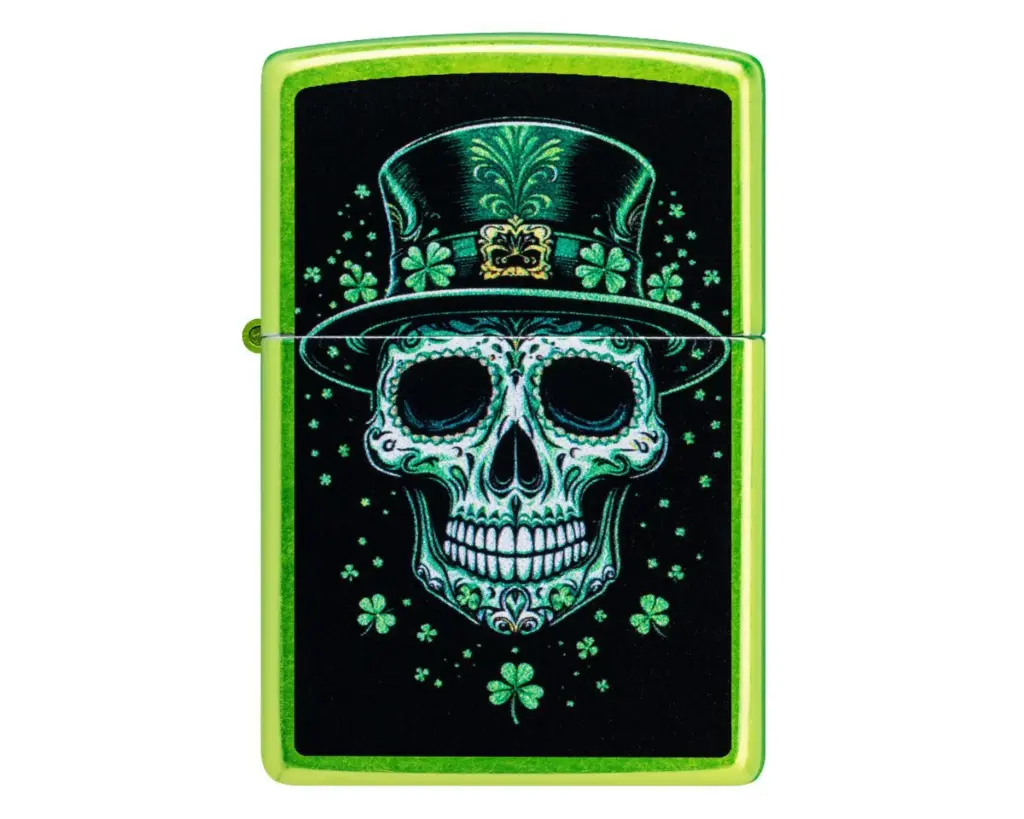 Aansteker Zippo Irish Skull Design