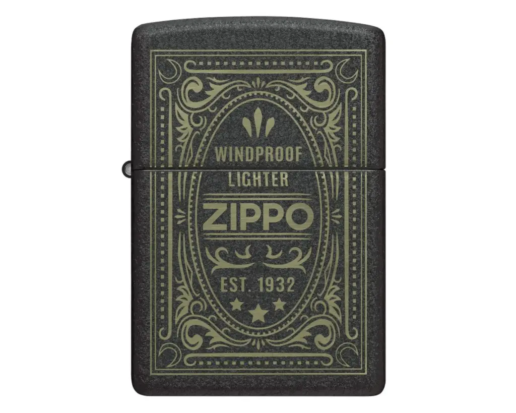 Briquet Zippo Antique Label Design