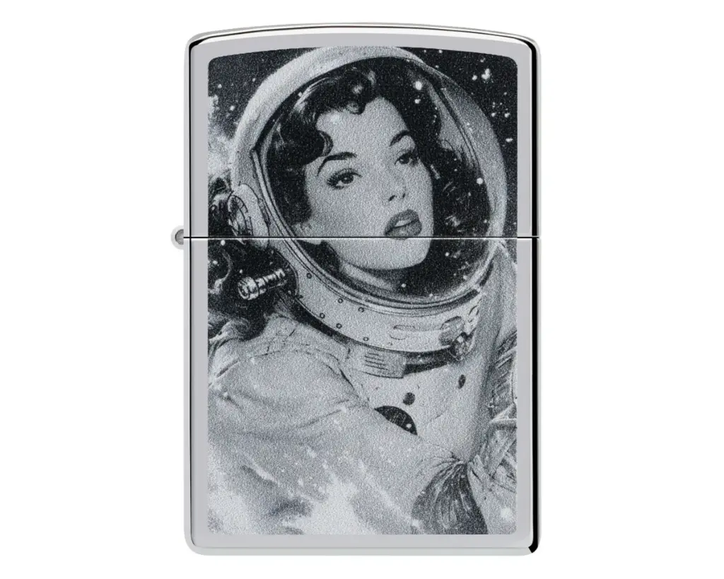 Briquet Zippo Female Astronaut Design