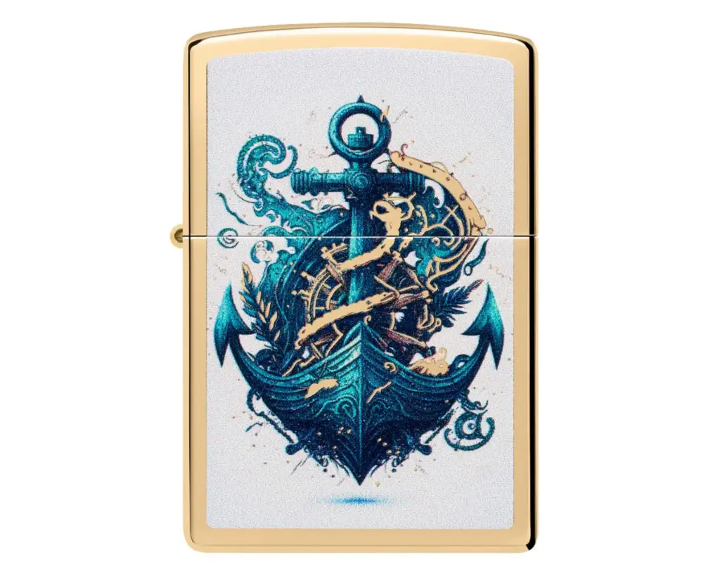 Lighter Zippo Ship and Anchor Design