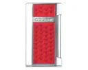 Briquet Colibri Mosaic Flat Flame Chrome/Rouge