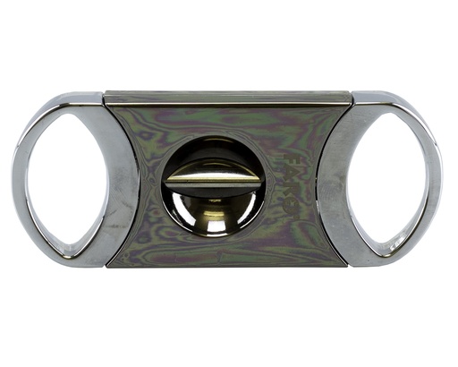 [02041] Cigar Cutter Faro V-Cut Silver Gun