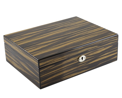 [29101] Humidor Makassar Polish 30 Cigars 29X22X9
