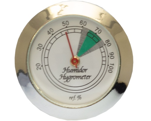 [29954] Hygrometer Round Silver