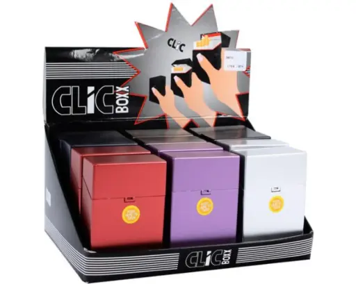 [38010] Etui Cigarette Click Boxx Metallic 20ks 