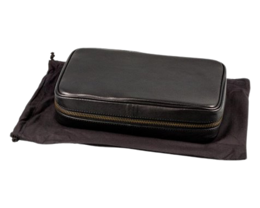 [560031] Etui Sigaar Passatore Leder Zwart 5 Stuks